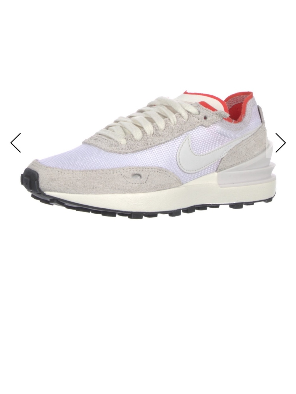 Nike Women's White, Light Gray & Coral Accent Retro Runner Sneakers